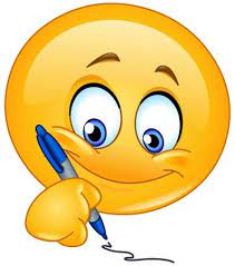 Writing Smiley | Funny emoticons, Funny emoji, Smiley emoji